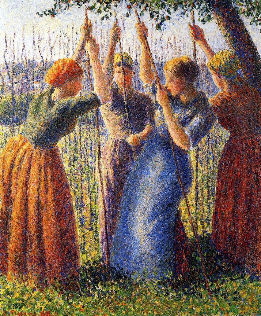 Peasants Planting Pea Sticks