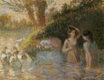 Bathing Goose Maidens