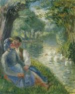 Lovers Seated at the Foot of a Willow Tree