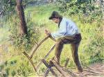Pere Melon Sawing Wood 1879