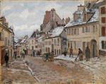 Pontoise. the Road to Gisors in Winter