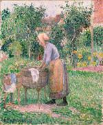 A Washerwoman at Eragny