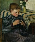 Woman Sewing 1895