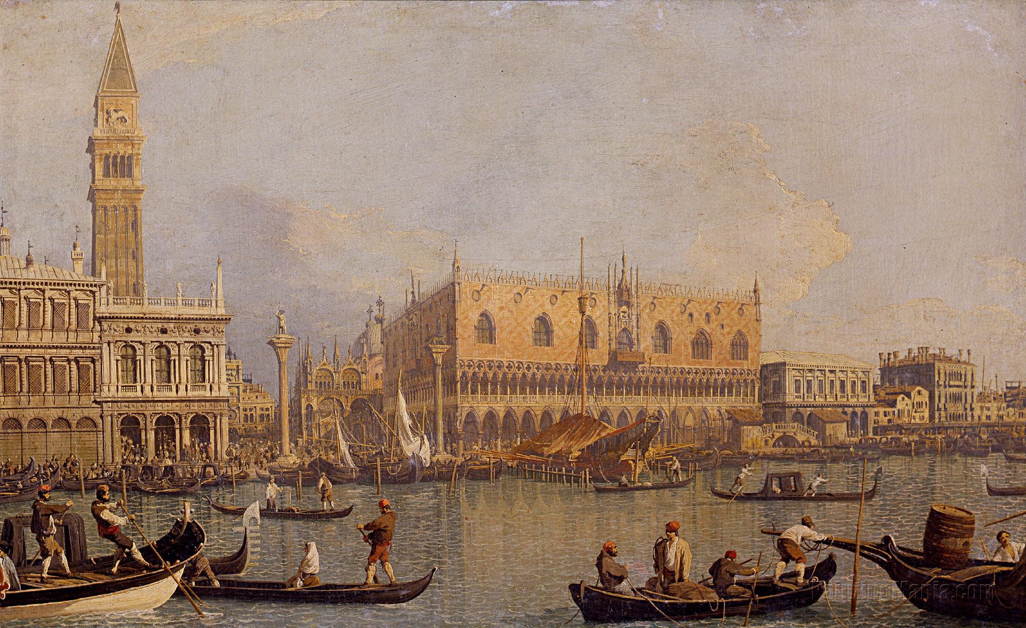 The Doge's Palace with the Piazza di San Marco