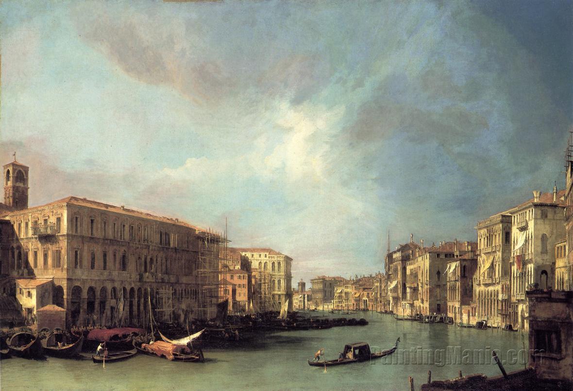 Grand Canal: Looking North from near the Rialto Bridge