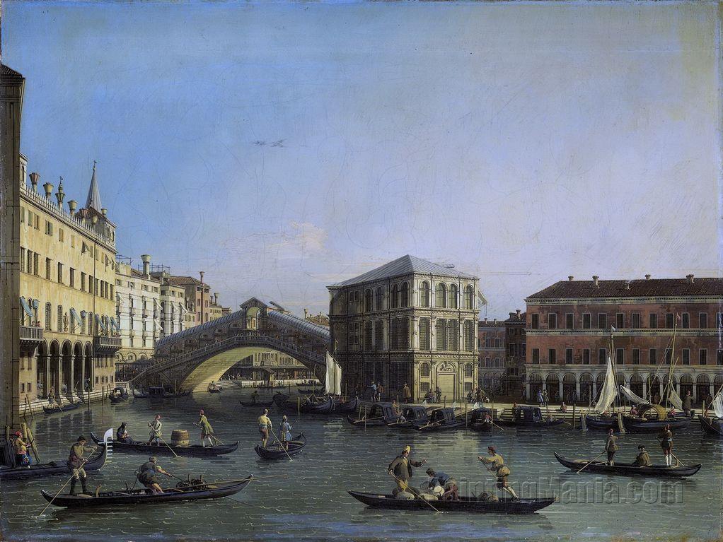 The Grand Canal with the Rialto Bridge and Fondaco dei Tedeschi