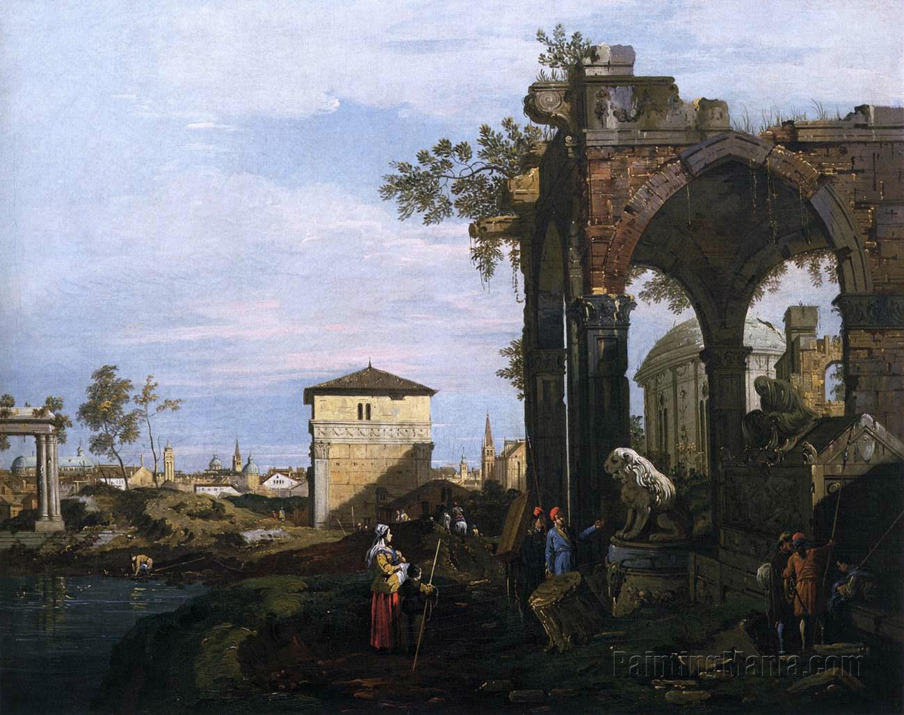 Landscape with Ruins (Capriccio with Ruins and Porta Portello, Padua)