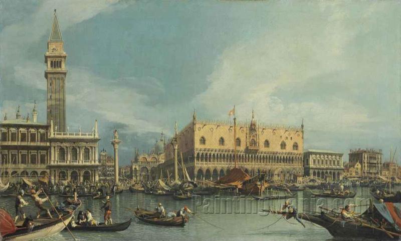 The Molo, Venice, from the Bacino di San Marco