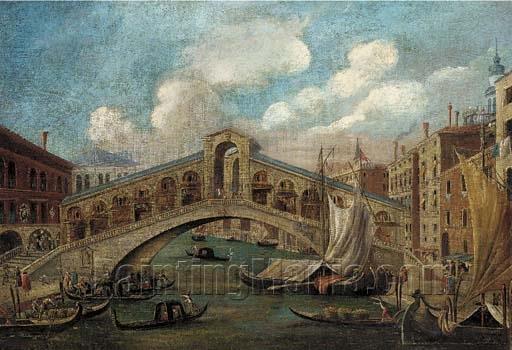 The Rialto Bridge; and The Doge's Palace, Venice