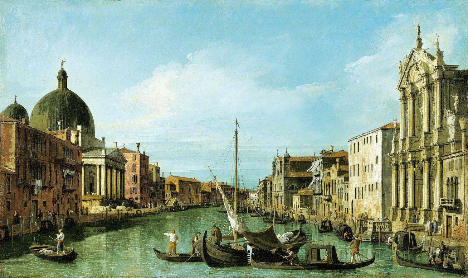 Venice: The Grand Canal with the Scalzi and S. Simione Piccoli