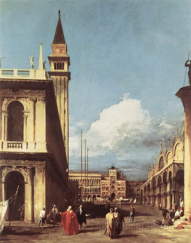 Venice: The Piazzetta towards the Torre dell Olorogio