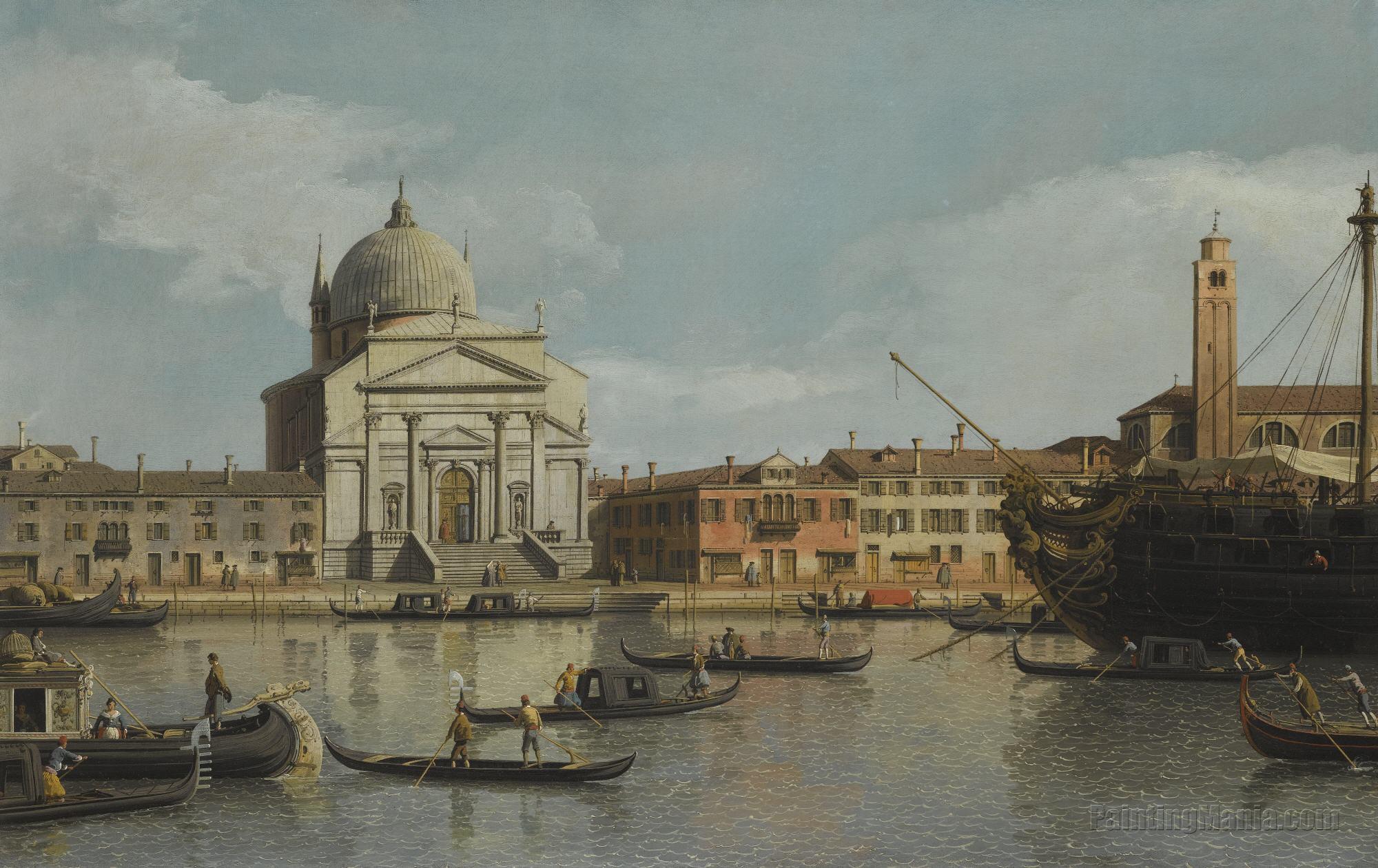Venice, a view of the Churches of the Redentore and San Giacomo