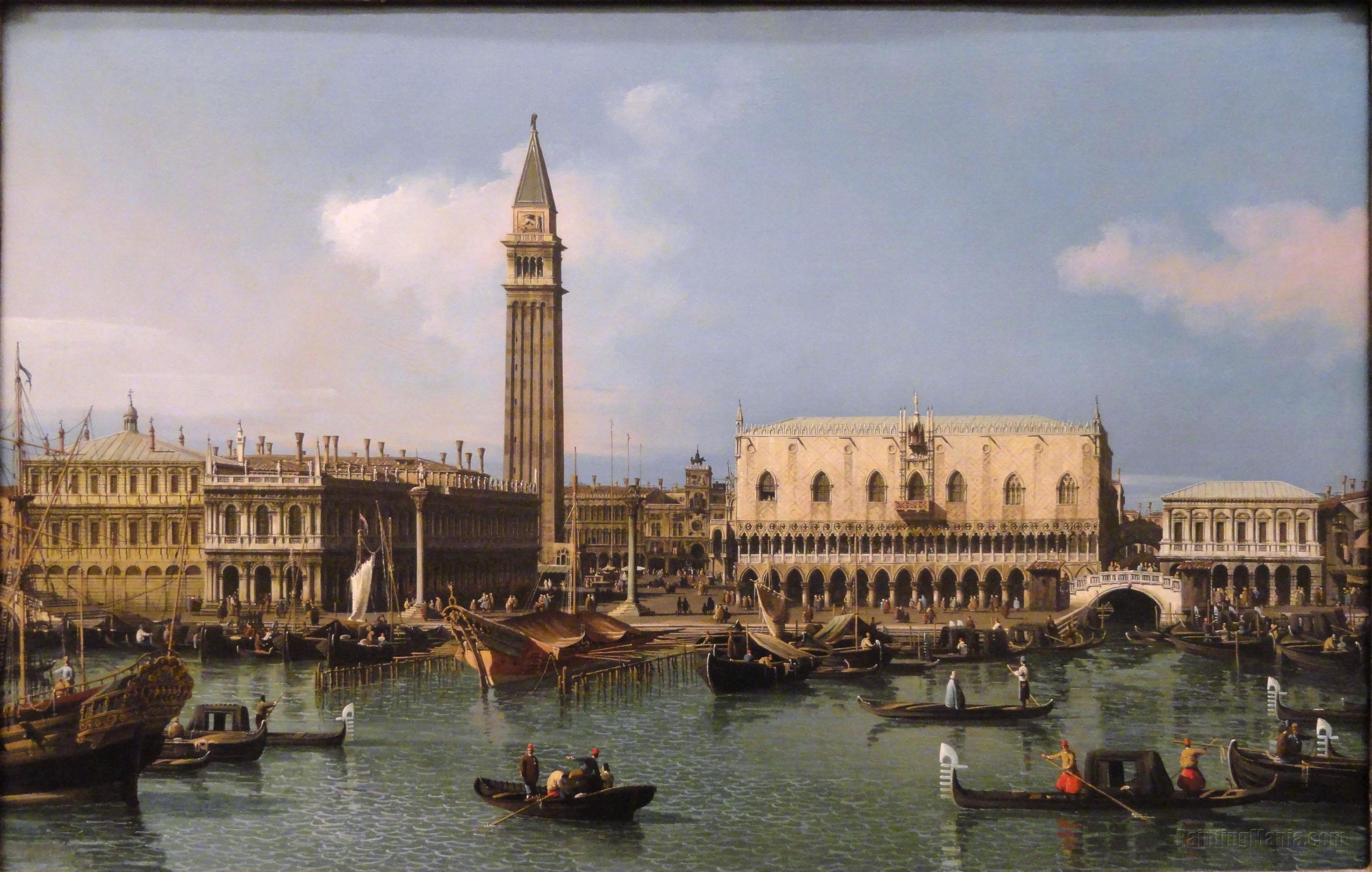 Venice, a view of the Churches of the Redentore and San Giacomo