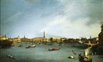 The Bacino di San Marco. Venice. Seen from the Giudecca