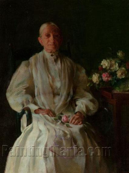 Portrait of a Lady with Flowers