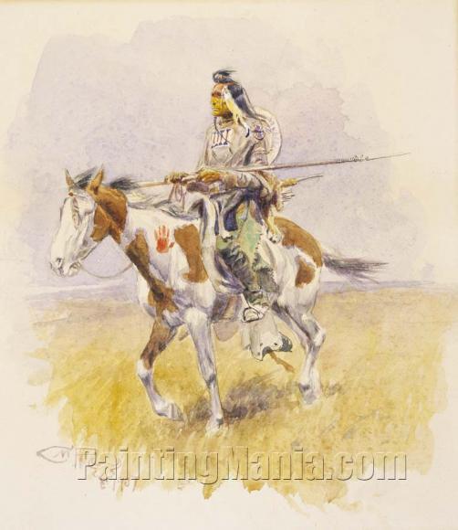 Indian on Horseback 1907
