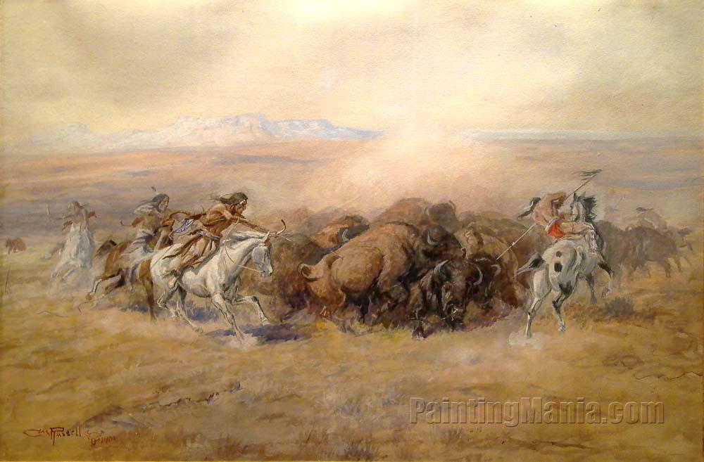 Mandan Buffalo Hunt