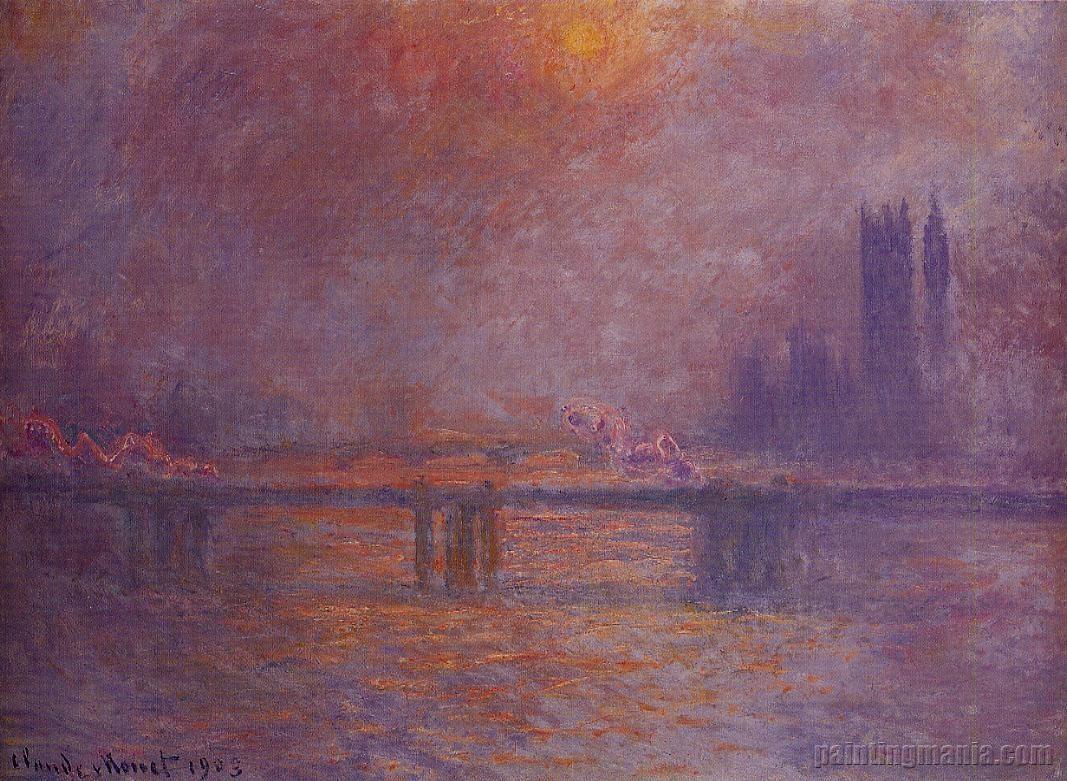 Charing Cross Bridge, The Thames 1899-1901