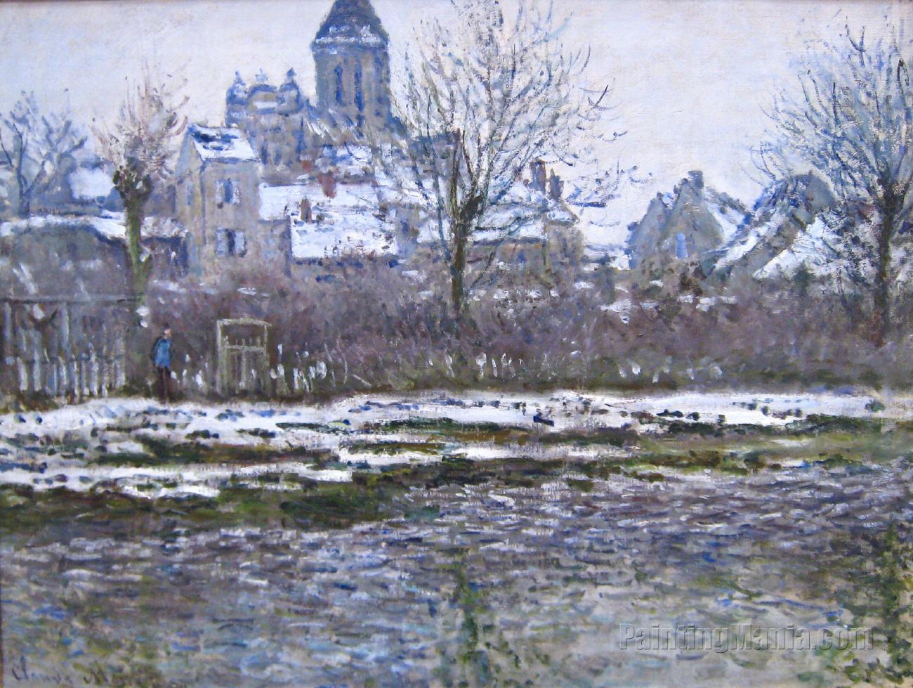 The Church at Vetheuil, Snow
