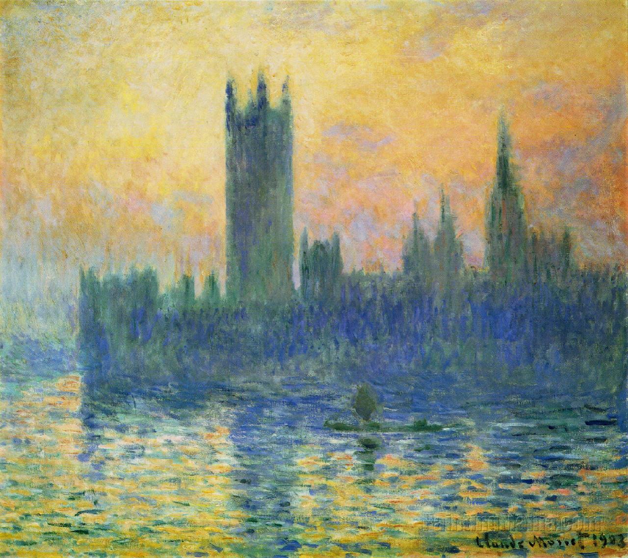 The Houses of Parliament, Sunset