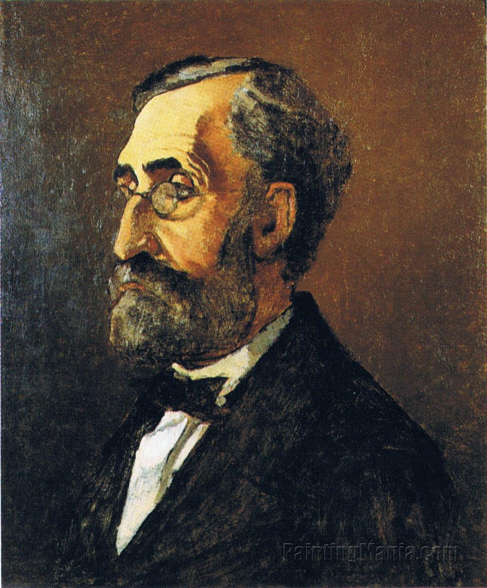 Portrait of Adolphe Monet, the Artist's Father - Rutgers