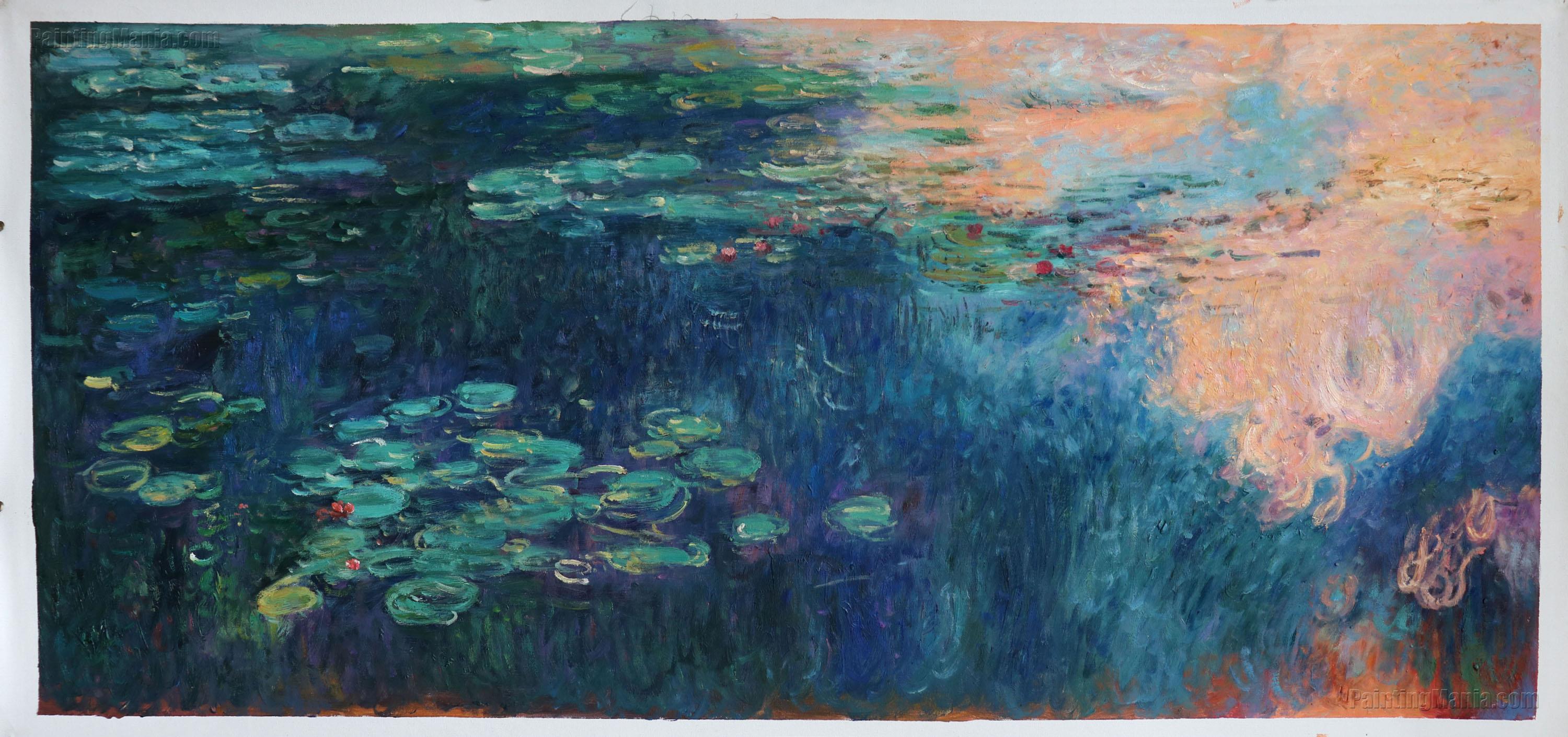 Reflections of Clouds on the Water-Lily Pond (triptych, left panel)