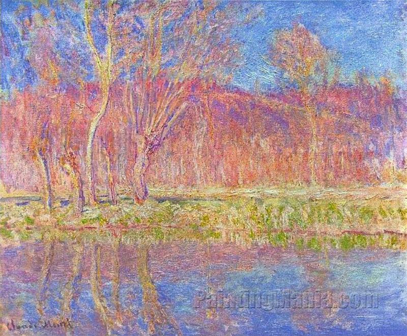 Trees along the Water, Spring in Giverny