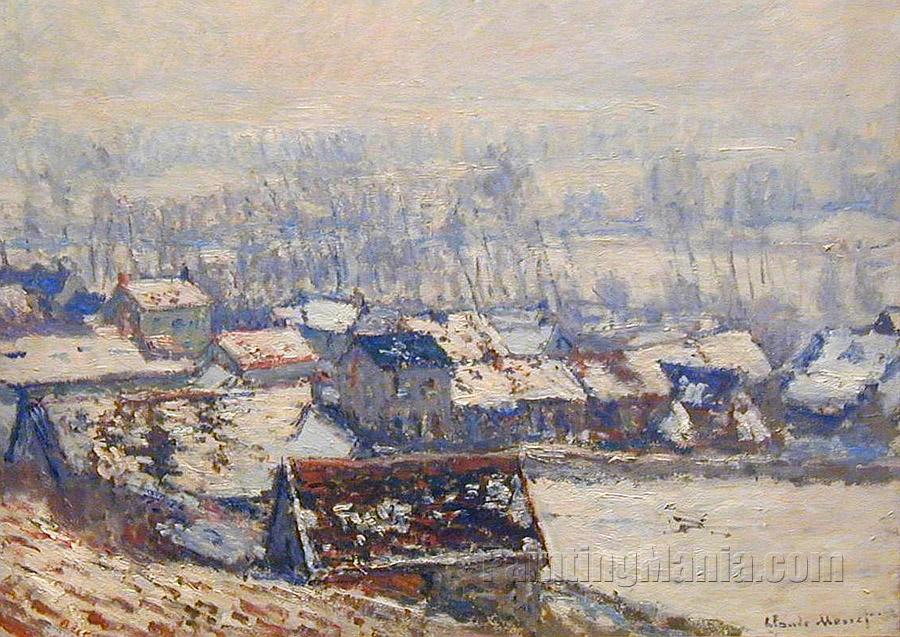 The Village of Giverny in the Snow