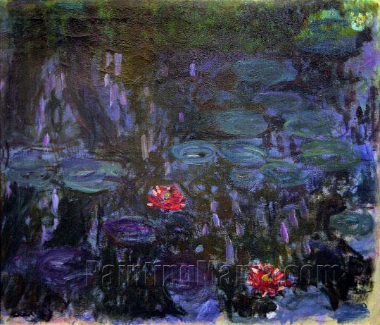 Water Lilies, Reflections of Willow 1