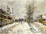 The Boulevard de Pontoise at Argenteuil. Snow Effect