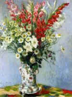 Bouquet of Gadiolas. Lilies and Dasies