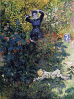 Camille and Jean Monet at the Garden of Argenteuil