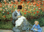 Camille Monet and Child in the Garden