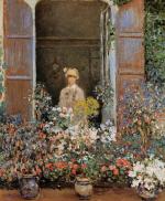 Camille Monet at the Window, Argenteuil