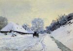 The Cart; Snow-Covered Road at Honfieur, with Saint-Simeon Farm