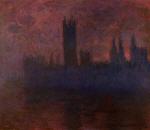 Houses of Parliament. London. Symphony in Rose