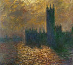 Houses of Parliament. Stormy Sky