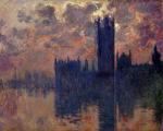 Houses of Parliament. Sunset (detail)
