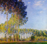 Poplars on the Banks of the River Epte. Seen from the Marsh