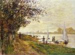 The Riverbank at Le Petit-Gennevilliers, Sunset