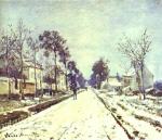 The Road to Louveciennes, the Effect of Snow