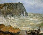 Rough Sea at Etretat 1883