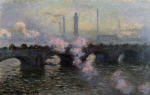 Waterloo Bridge, Gray Weather, Smoke