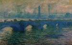 Waterloo Bridge. Overcast Weather 1899-1901