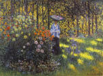 Woman with a Parasol in the Garden at Argenteuil