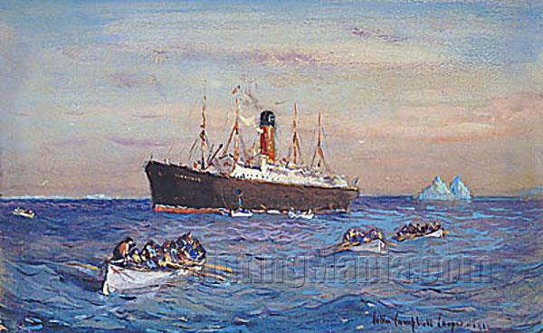 Rescue of the Survivors of the Titanic by the Carpathia