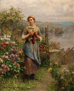 Young Woman Knitting