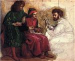 Giotto Painting the Portrait of Dante 1859