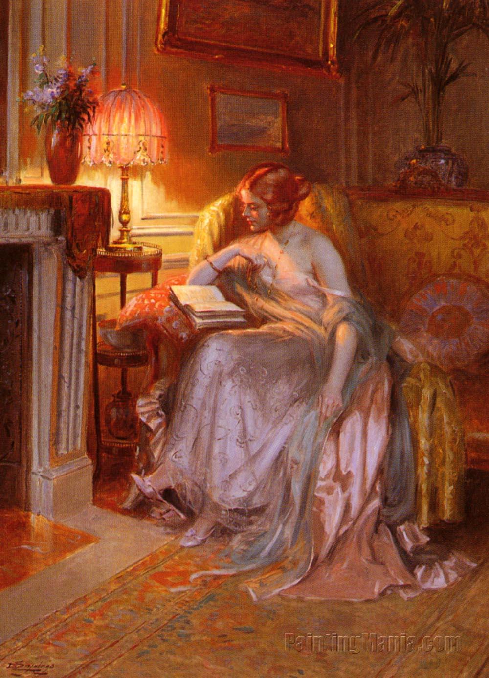 Reading by Lamplight 3