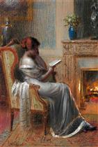 Reading by the Fire